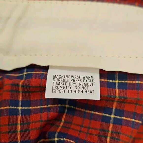 Vintage Wallace Plaid Shorts Mens 38 Red Tartan Surf Skate Hamilton House Trousr - Picture 7 of 10